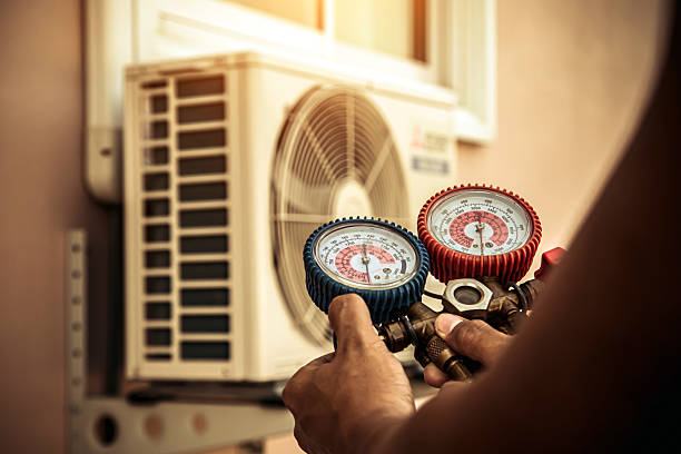 Professional Ac Installation technician working in Slovan, PA